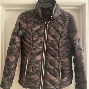 Blanc Noir Reflective Detail Camo Puffer Jacket